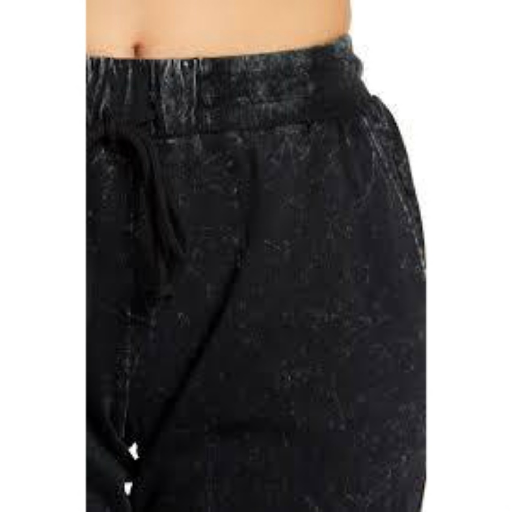 Charcoal Grunge Drawstring Sweatpants - Picture 2 of 3
